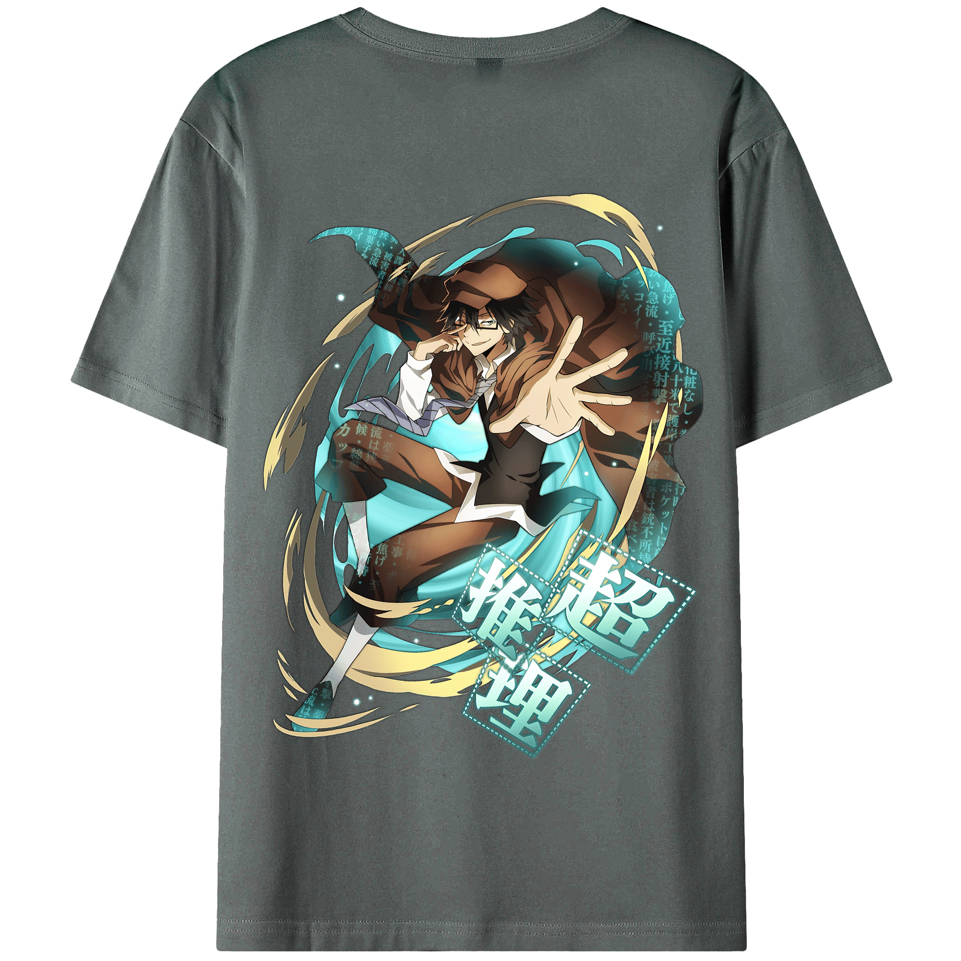 （画像用） 文豪ストレイドッグス Bungo Stray Dogs 綿100％半袖Tシャツ（背面プリント）